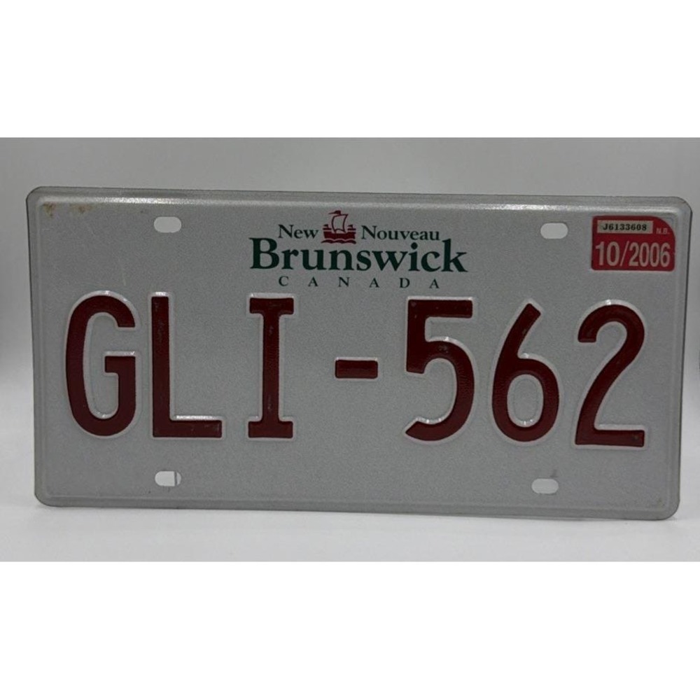 2006 New Brunswick License Plate # GLI-562